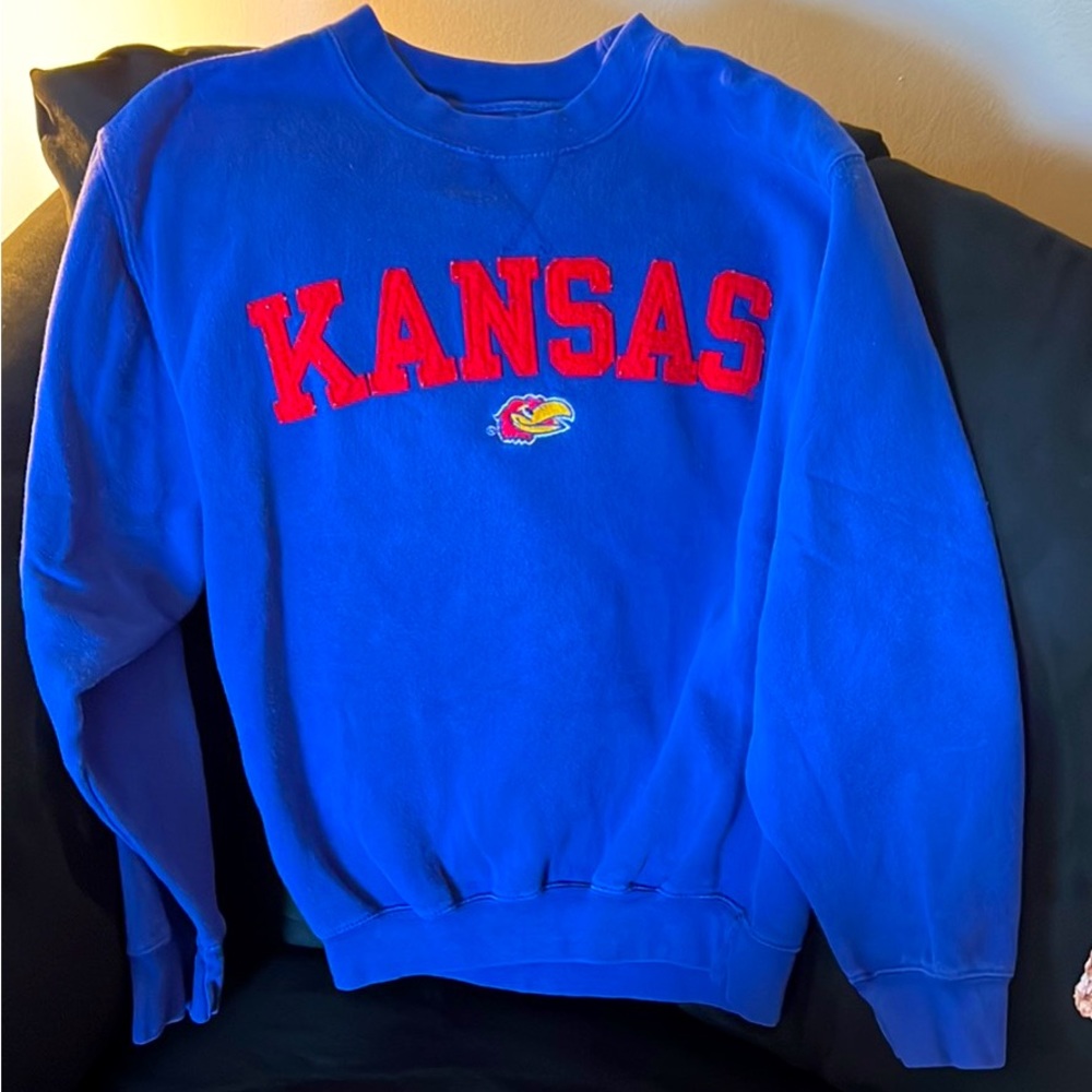 Blue KU Kansas Sweatshirt